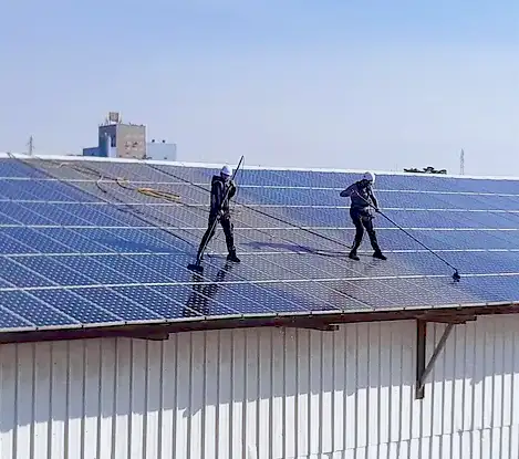 intervention nettoyage photovoltaique